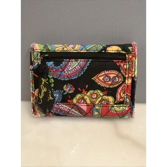 Vtg Vera Bradley Quilted Euro Wallet  Retired 2009 'Pattern Symphony in Hue" - Picture 7 of 16
